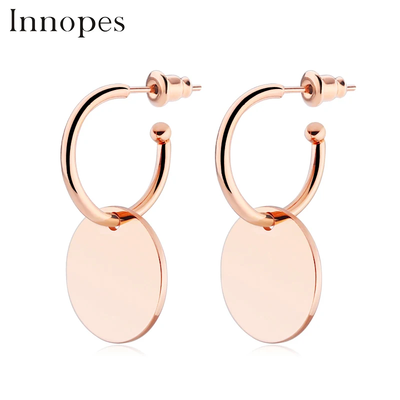 Корейские серьги Cc сделай сам висячие задняя пробка круглые подвески ювелирные