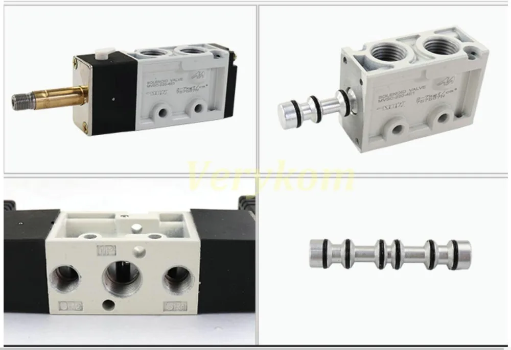 Mindman Тип электромагнитный клапан DC 12 V 24 V AC 110 V 220 V 2 Позиция 5 Путь 2/5 MVSC-460-4E1 MVSC-220-4E1 MVSC-260-4E1 MVSC-300-4E1 E2