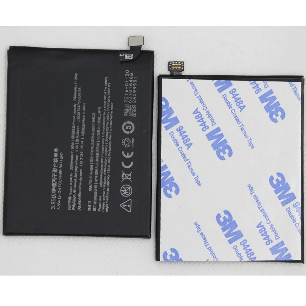 10 шт./лот Li3829T44P6h806435 внутренняя батарея телефона для ZTE Nubia Z11 NX531 3000 мАч