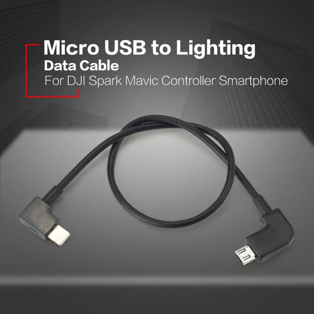 Кабель для передачи данных для DJI Spark/MAVIC Pro/Air control Micro USB для освещения/type C/Micro USB Кабель-адаптер для iPhone для планшета для Xiaomi
