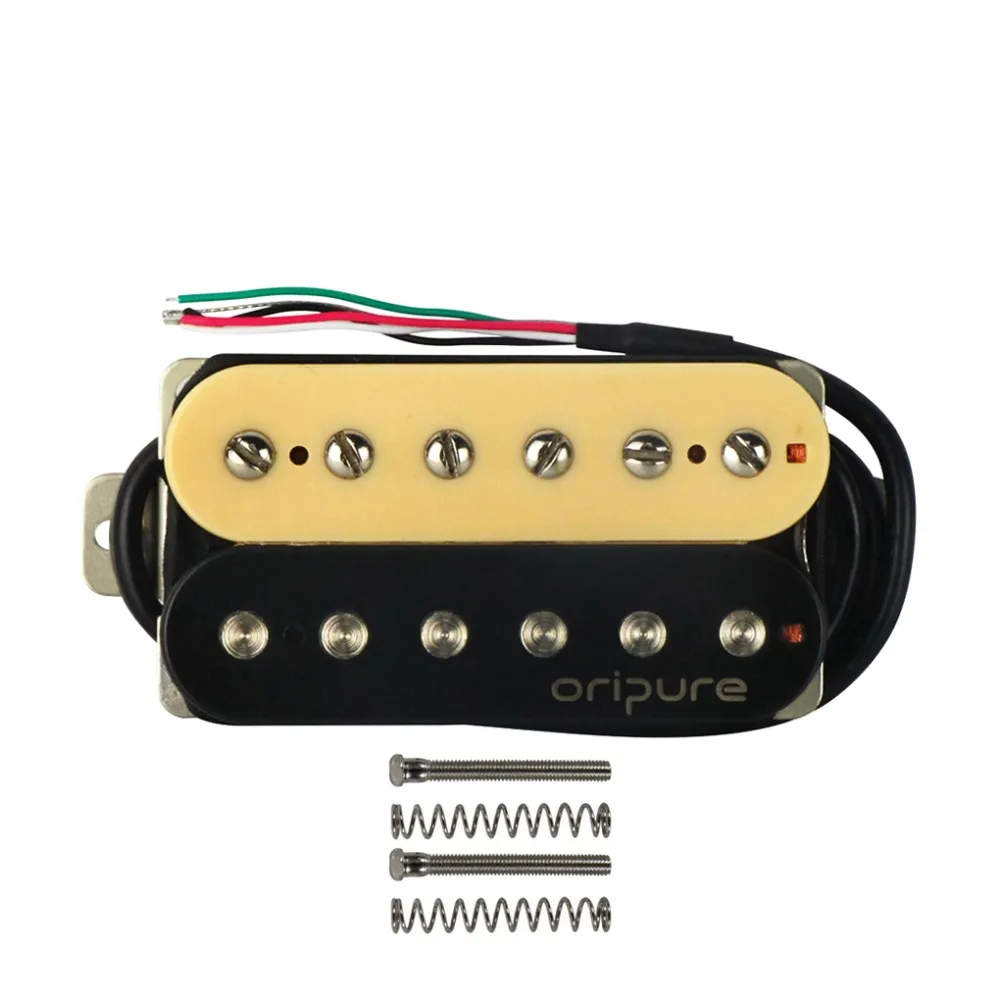 OriPure Винтаж Alnico 5 Humbucker двойная катушка пикап электрогитара Шея Зебра цвет теплый