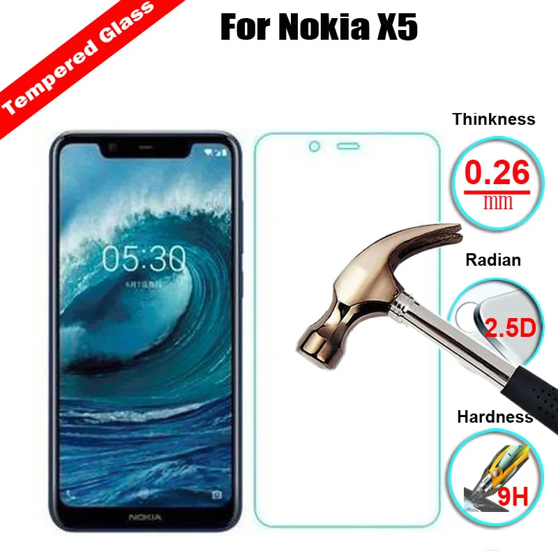 9 H 2.5D 0 3 мм закаленное стекло для Nokia X5 Взрывозащищенная Противоударная Жесткая