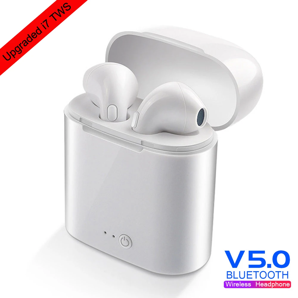 2019 Bluetooth наушники 5 0 i7s TWS мини беспроводные стерео гарнитура с зарядной коробкой