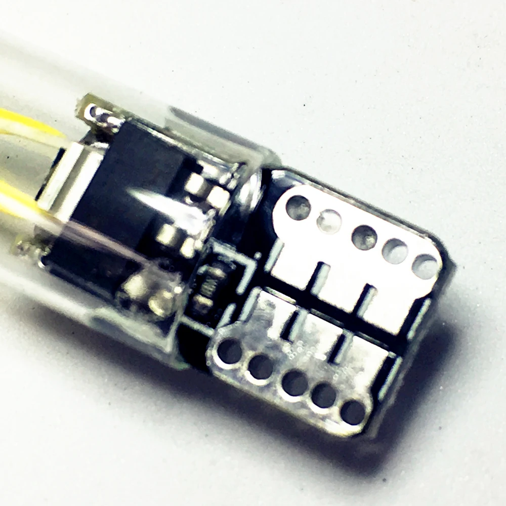 Новейший W5W led T10 cob стеклянный автомобильный светильник Led лампа накаливания