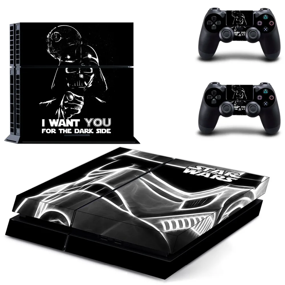 Пленка Star Wars наклейка для PS4 виниловая наклейка, стикер для консоли sony Playstation 4 и 2 контроллера наклейка для PS4 наклейка