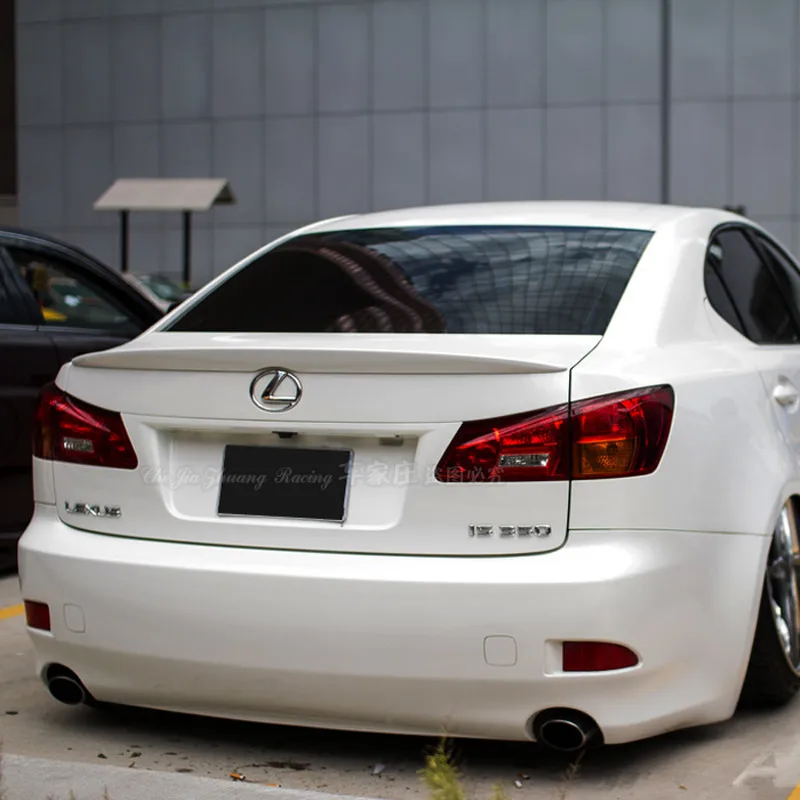 IS250 IS350 IS300 Автомобильный задний багажник спойлер крыло для Lexus 2005-2012 PU Неокрашенный праймер