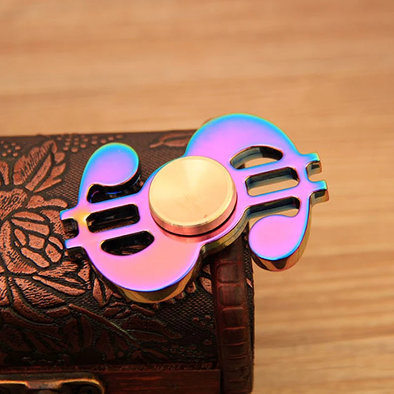 Colorful Dollar Tri-spinner Fidget Spinner Metal Hand Educational Toys Anti Stress Toy | Игрушки и хобби