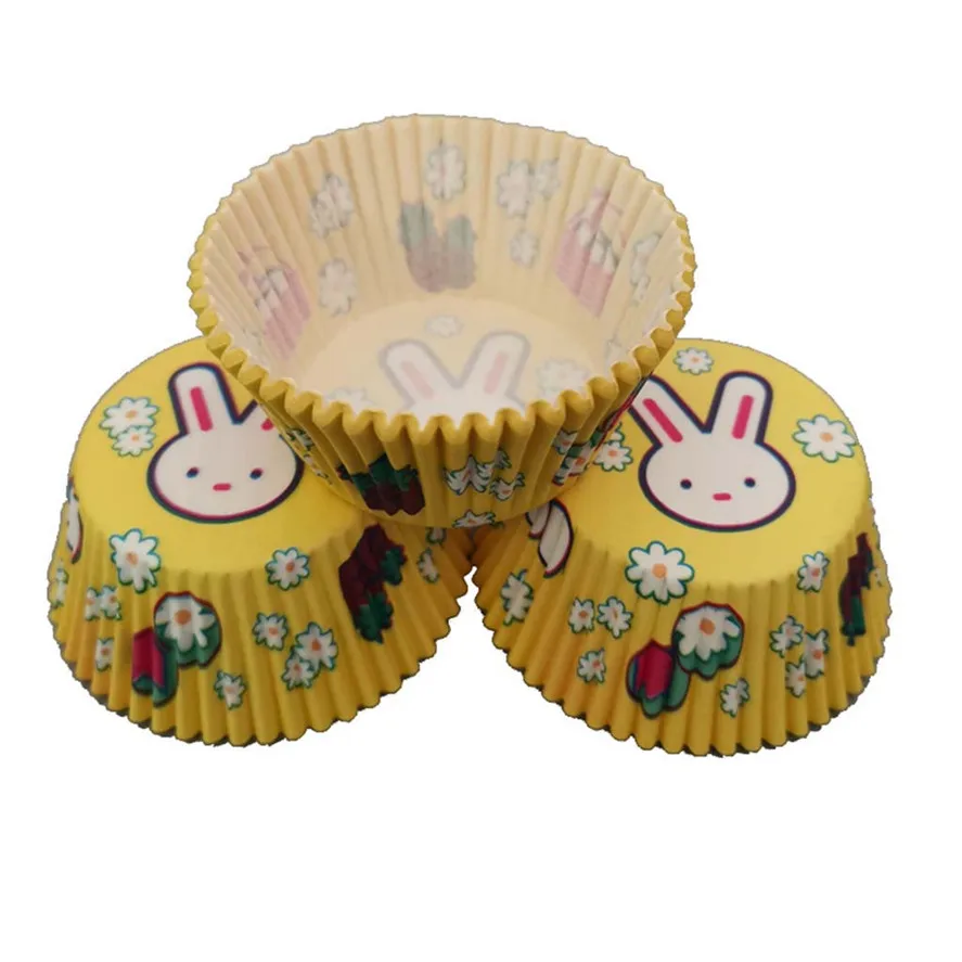 Новинка бумажная формочка для торта 100 шт. разноцветные Бумажные Формочки кексов