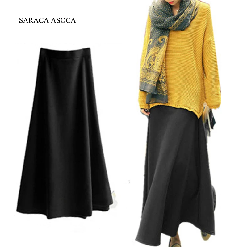 Горячая Распродажа осенне-зимняя бархатная плотная Женская Теплая юбка мода 2014