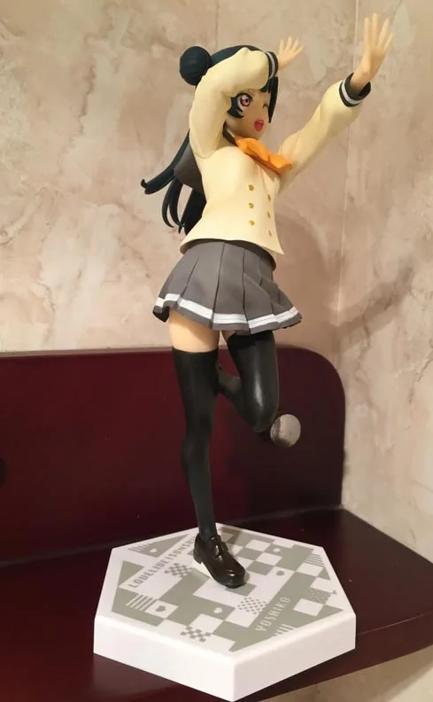 Фигурка японского аниме, 210 мм, LoveLive Sunshine Tsushima Yoshiko, фигурка Коллекционная модель, игрушки для мальчиков