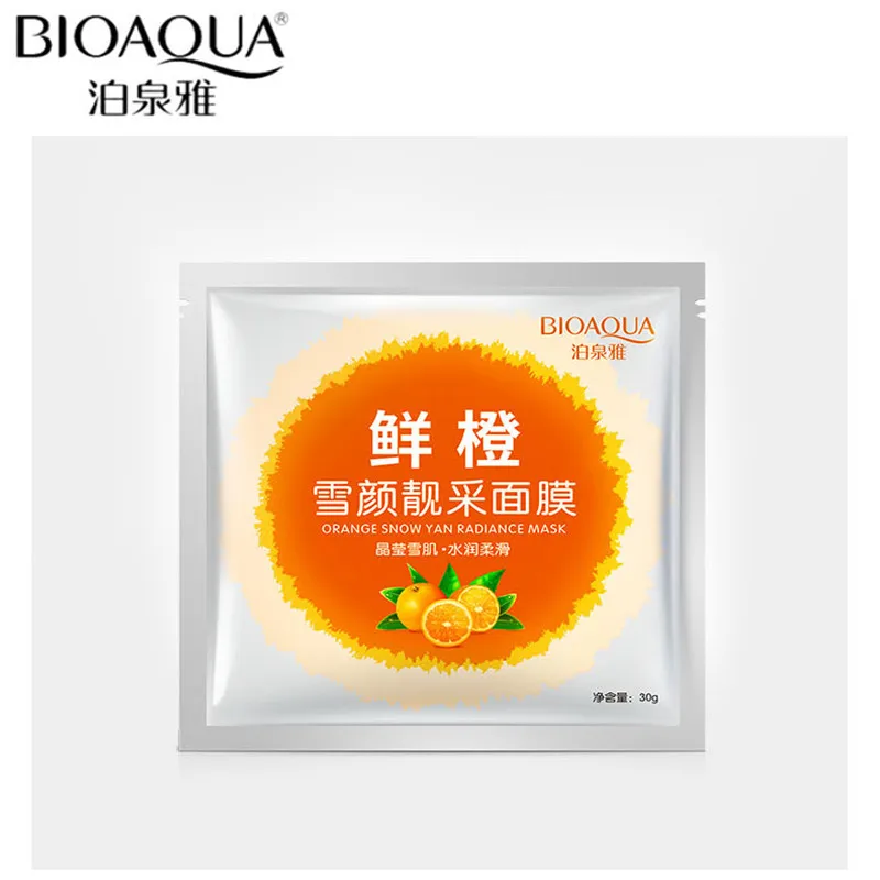 Bioaqua оранжевая маска для лица Снежная палка Весна и лето увлажняющее масло