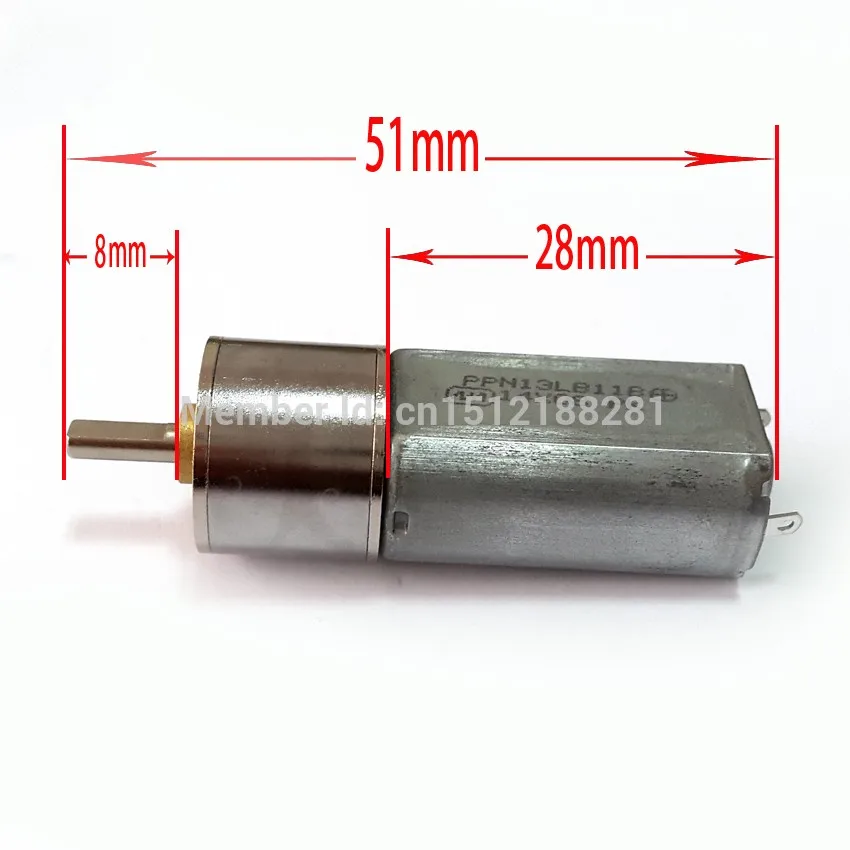 Миниатюрный Электрический мотор редуктор 12 В постоянного тока 60 об/мин моторы