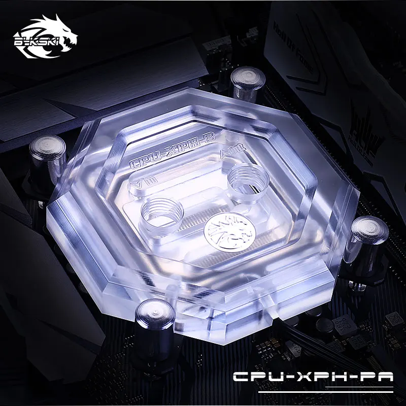 Bykski водный блок процессора для INTEL LGA1150 1151 1155 1156 2011 X99 RGB поддержка 5 в 3PIN GND