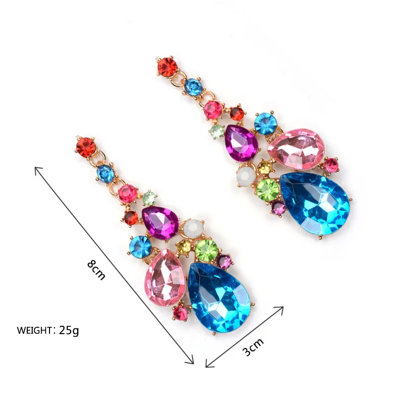 Женский ювелирный комплект из колье и серёг с кристаллами|Ювелирные наборы| |