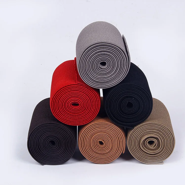 Эластичные ленты из полиэстера двусторонний твил шириной 10 см 50 ярдов черный