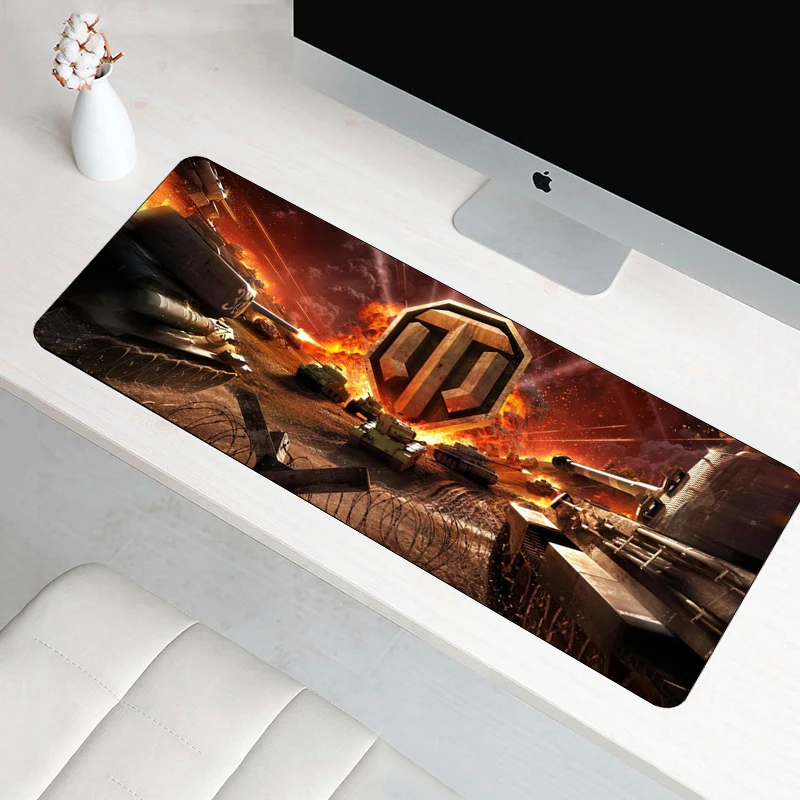 Коврик для мыши SIANCS 70x30 см большой игровой коврик World of Tanks xl с фиксирующимся краем