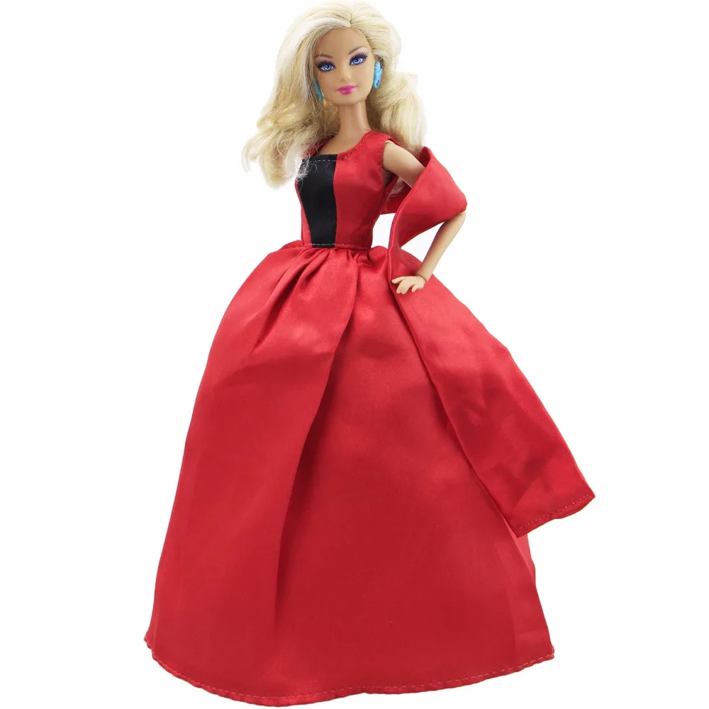 Красное платье ручной работы для свадебной вечеринки длинное с шалью одежда