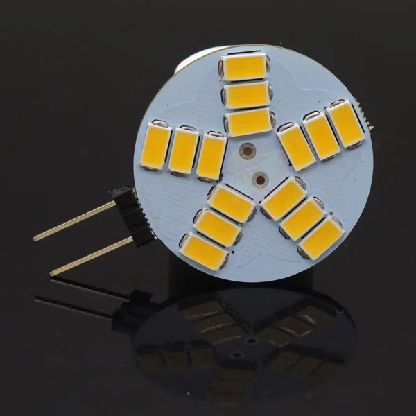 Высокая Мощность g4 AC DC 12 V Светодиодный светильник 5 Вт 5730SMD заменить галогенные лампы 180 Угол луча СВЕТОДИОДНЫЙ лампы