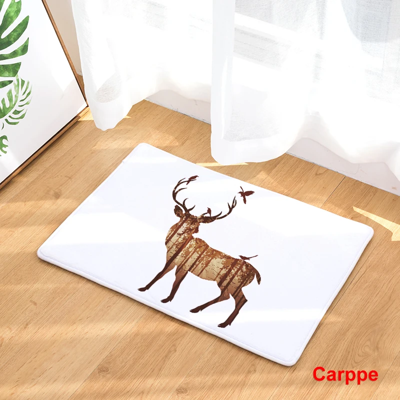 2017 КОВРИК КОВРЫ животного силуэт печати коврики Кухня Ванная комната rugs