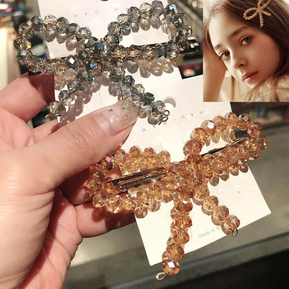 Модная женская заколка для волос украшенная стразами и стразами|Украшения волос|