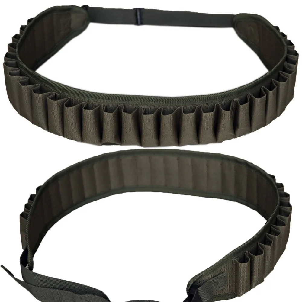 

Green 30 Shot Shotgun Ammo Belt Tactical Hunting 52" Shell Carrier Bandolier Hunting Bags & Holsters