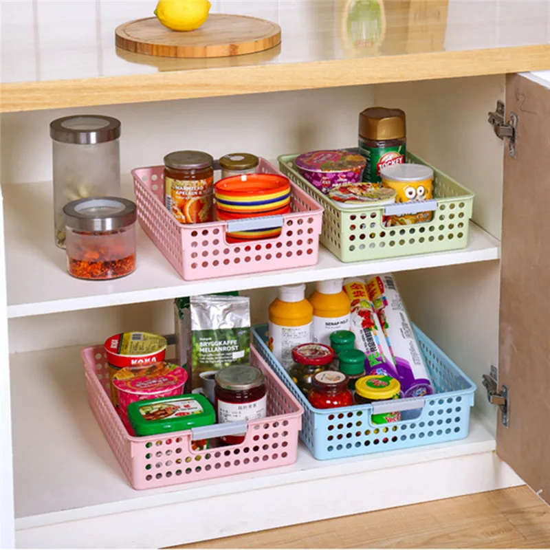 New Brand Basket Vegetable Plastic Storage Portable Durable ToysContainer Organizer Clothes Laundry Holders Small Size#288937 |