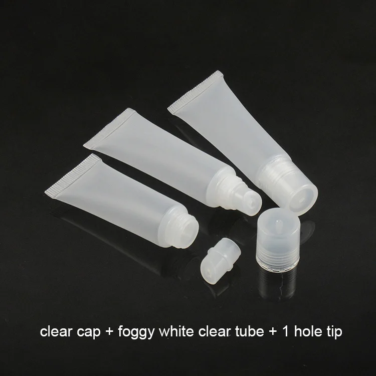 10 мл Мягкая косметическая трубка для блеска губ пустая Упаковка 1000 шт./лот TNT/DHL/UPS