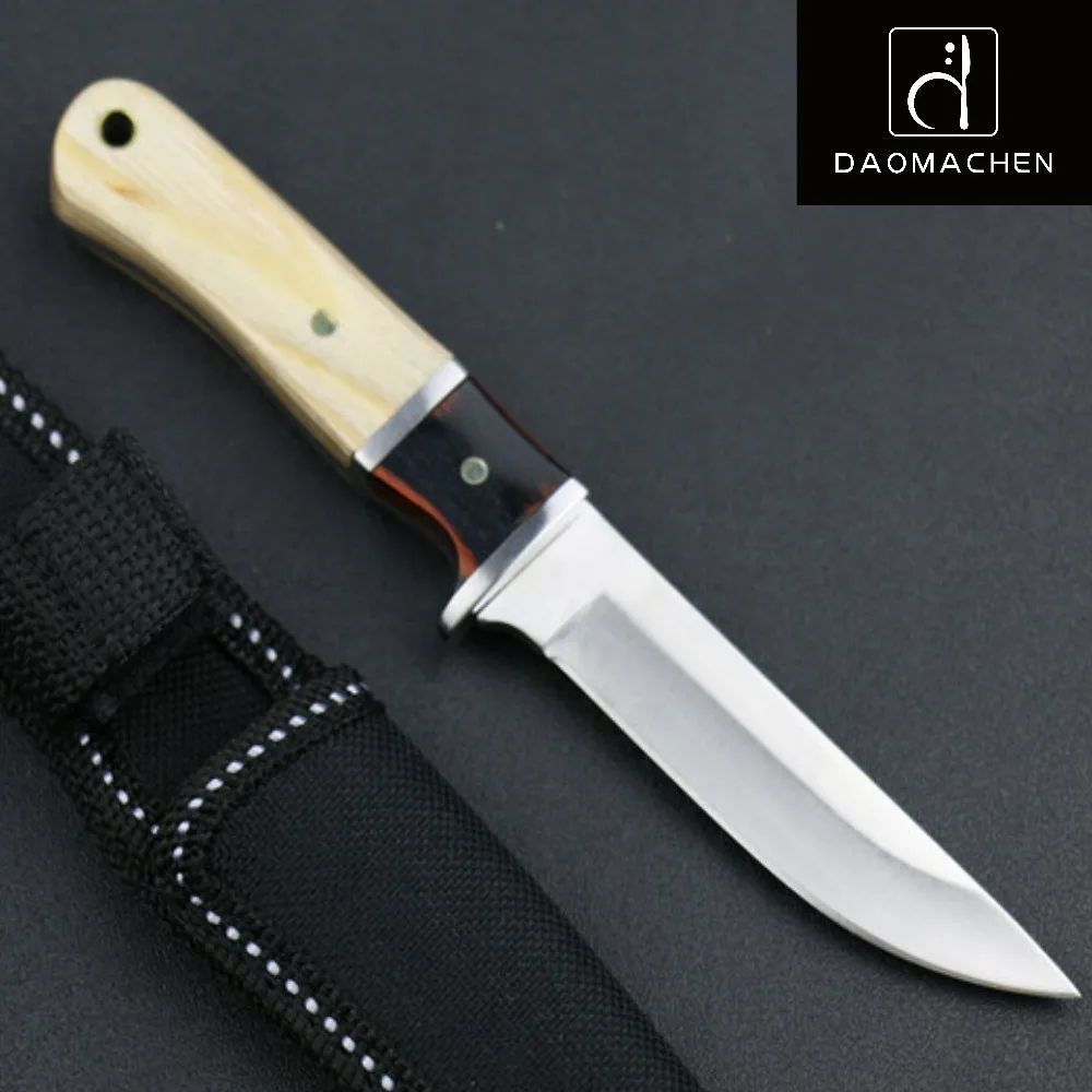 

2017 Wood Handle Hunting Knife Forging Fixed Blade Knife Camping Knife Tactical Tool Free Shipping