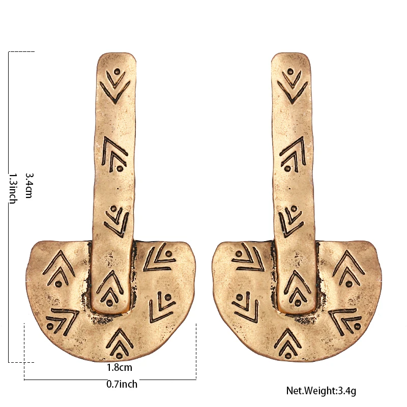 Yhpup винтажные подвески из цинкового сплава этнические античные серьги-гвоздики