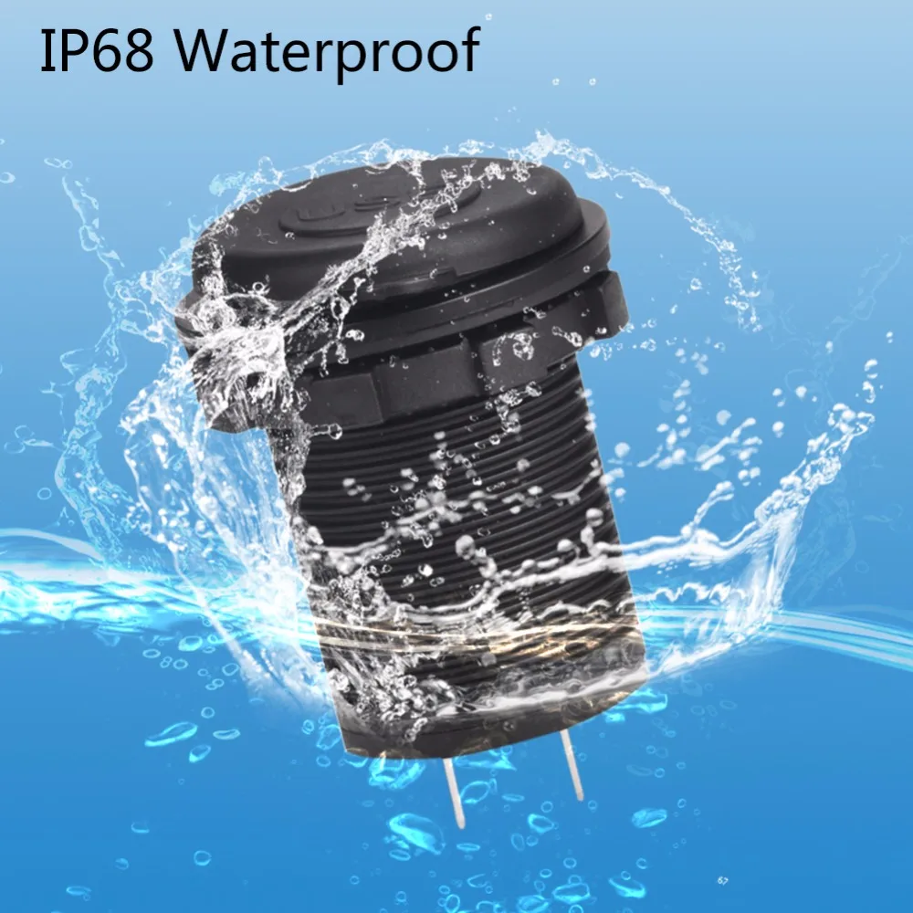 Водонепроницаемая Автомобильная розетка с двумя USB-портами 5 В 2 1 а/1 А | Автомобили