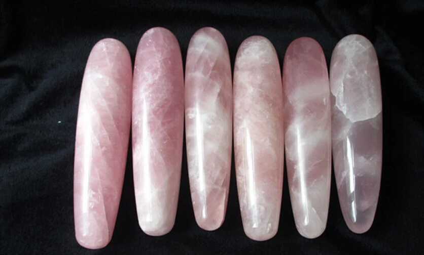 

high quality 1pcs 100% pretty natural rose Quartz Crystal stone massage Healing