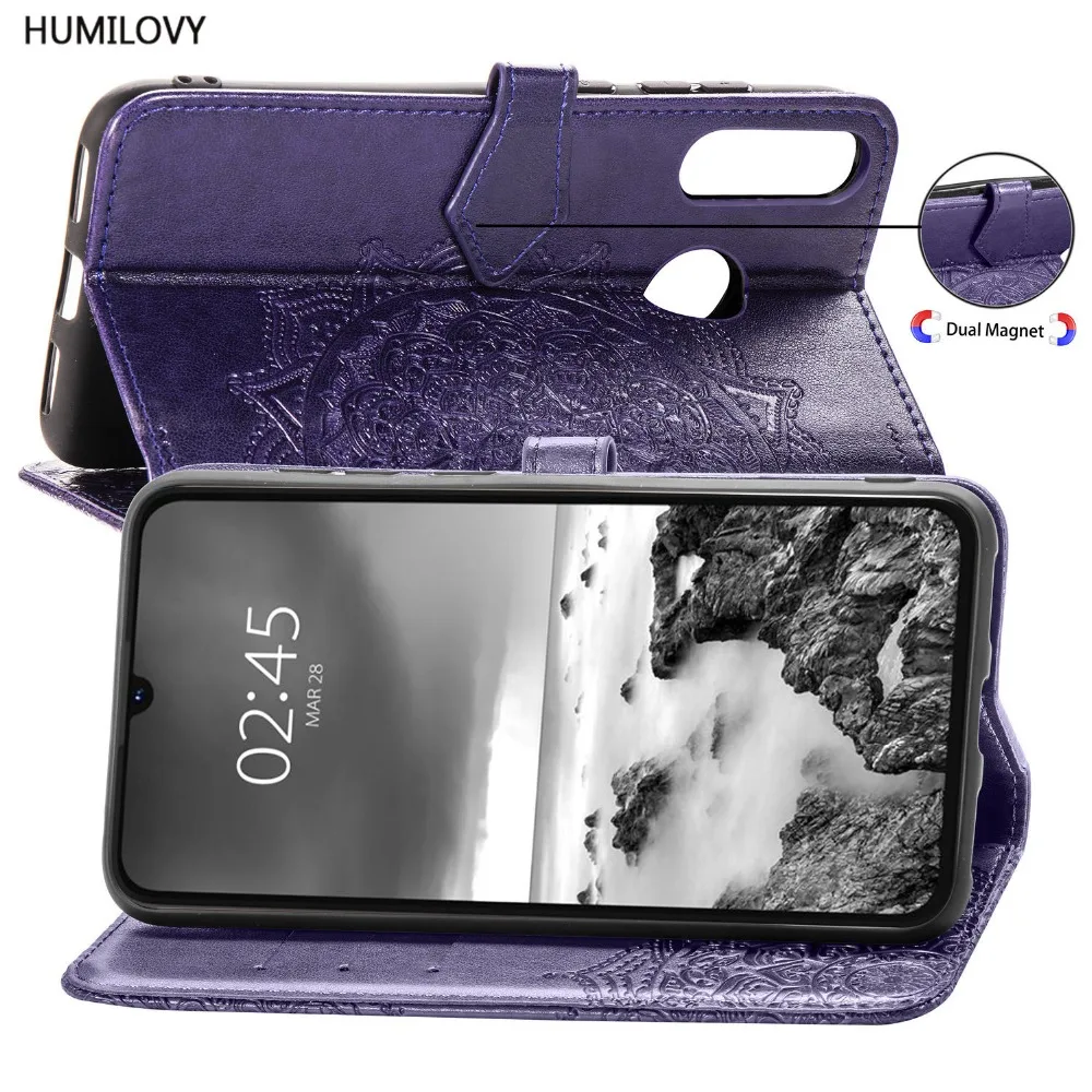 Luxury PU Leather Case for Huawei P30 Lite Wallet Cover Business Book Flip Cases P30Lite Capa | Мобильные телефоны и