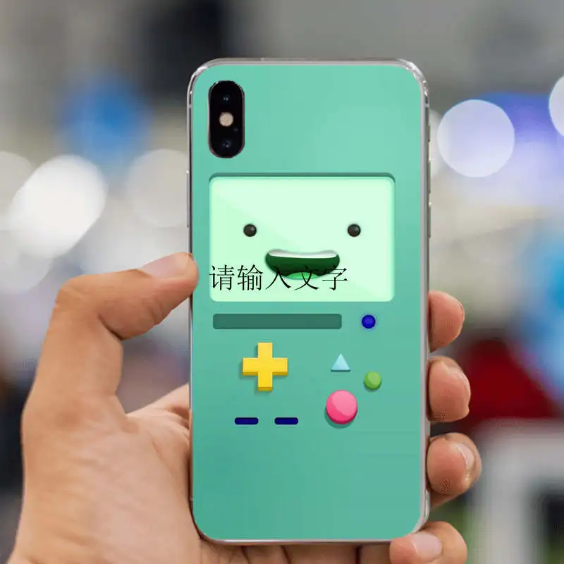 Зеленый Чехол для телефона Beemo Adventure Time с забавным рисунком из жесткого поликарбоната для iPhone XS MAX 4S 5S 5c SE 6 6S Plus 7 7Plus 8 8Plus X 10 - Цвет: Зеленый