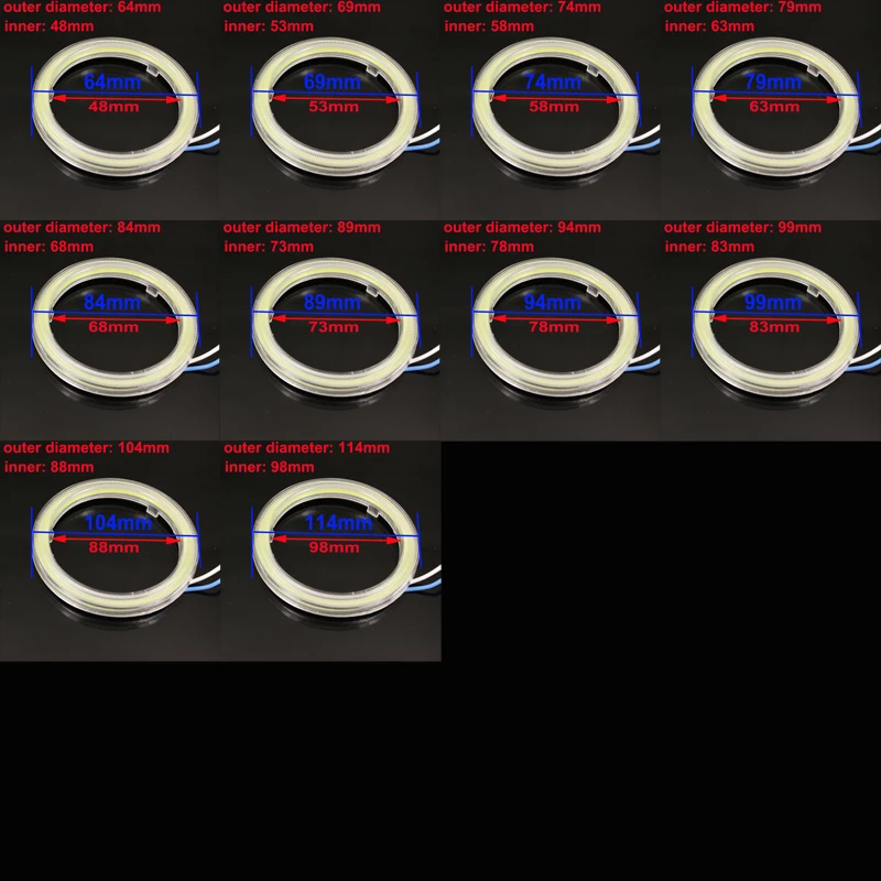 2 шт. Автомобильные светодиодные фары глаза ангела|drl led|drl for cardrl cob led |