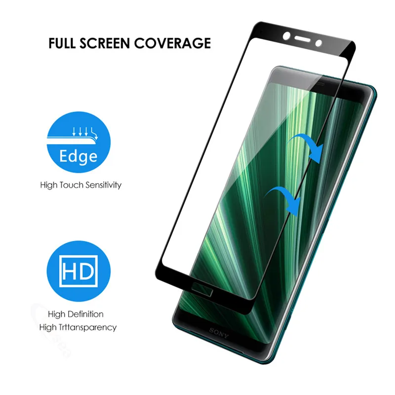 Qosea для sony Xperia XZ4 компактный Экран протектор гальваническим переднее сплошное