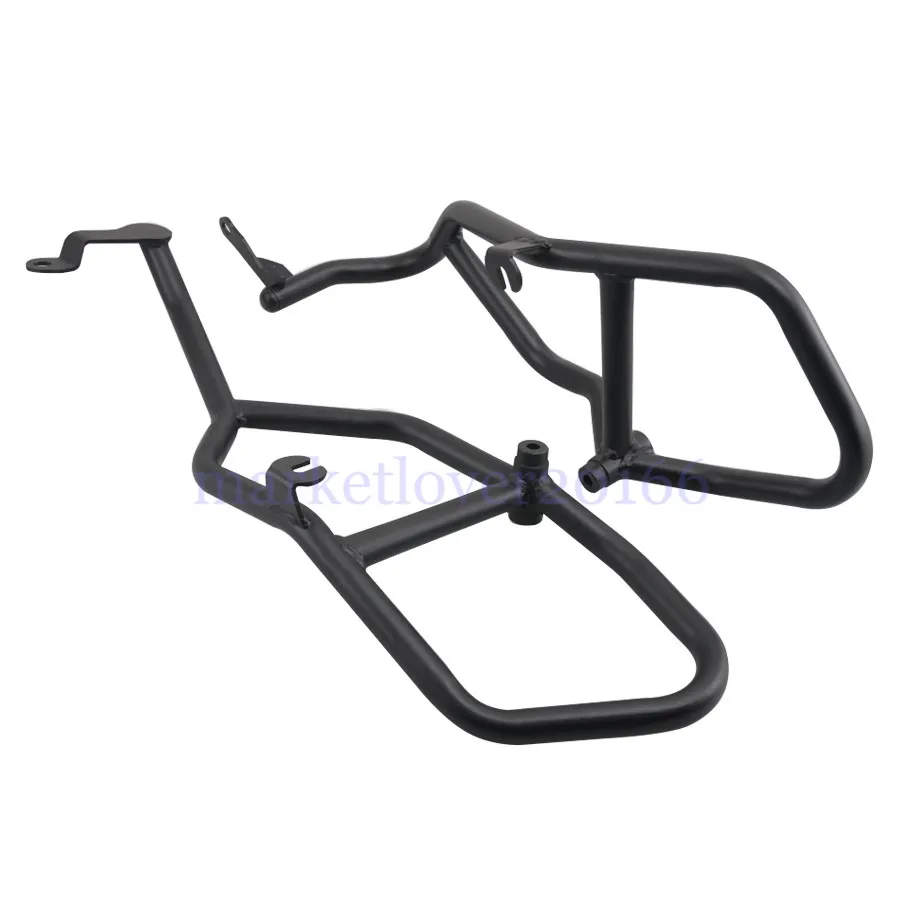 1 Set Black Motorcycle Engine Guard Crash Bar Protector Fit For Yamaha MT 09 Tracer FJ09 2015 2016|Накладки и декоративные