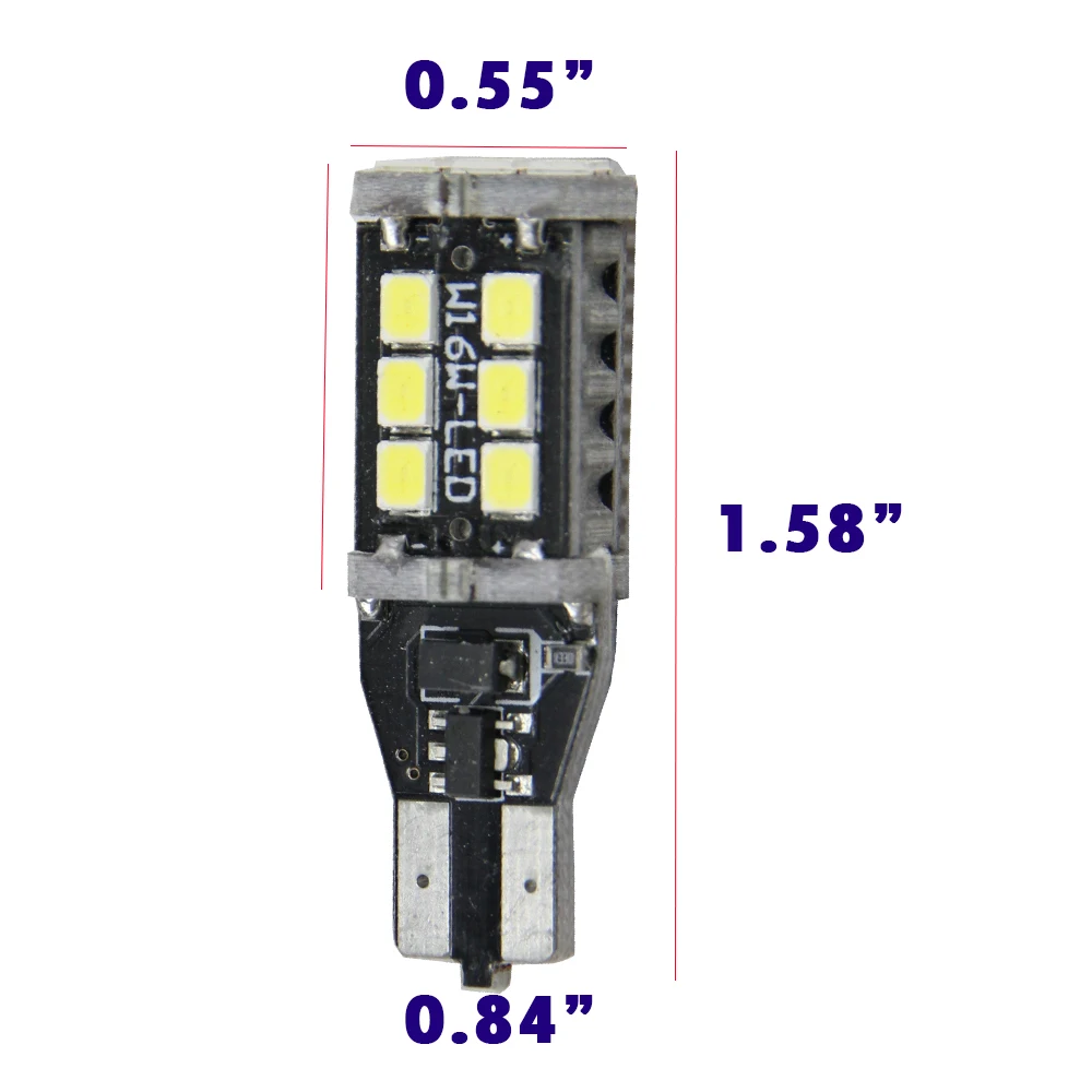 Светодиодная лампа заднего хода Canbus для VOLKSWAGEN Passat B7 T15 W16W 2835 12 В|12v car led lamp|lamp forlamp