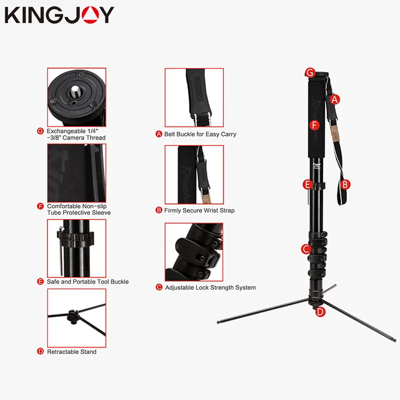 Монопод KINGJOY offica MP408FL для цифровых зеркальных камер всех моделей