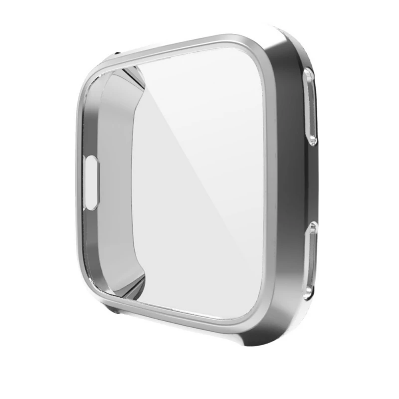 Ультра тонкий мягкий чехол из ТПУ с покрытием для Fitbit Versa полная защита