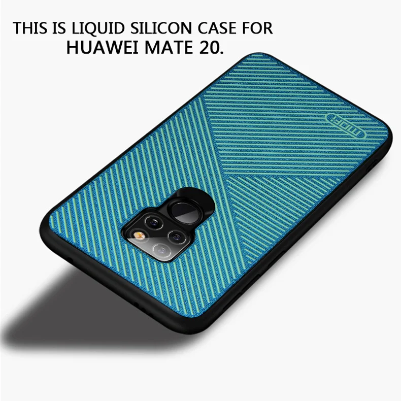 Чехол для huawei mate 20 pro, чехол MOFI mate 20, чехол на заднюю панель для huawei mate 20pro, жидкий силиконовый чехол в полоску, полный Чехол