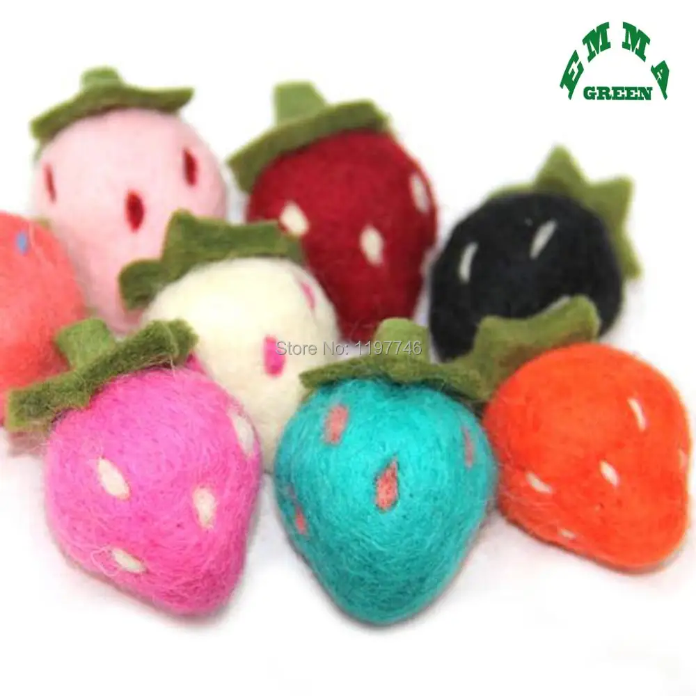 10 шт. Новогодняя брошь 28 х48 мм|strawberry brooch|strawberry decorationstrawberry balls |