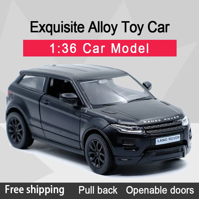 RMZ CITY 1:36 Evoque SUV крутой черный литой автомобиль из сплава модель игрушки с откидной