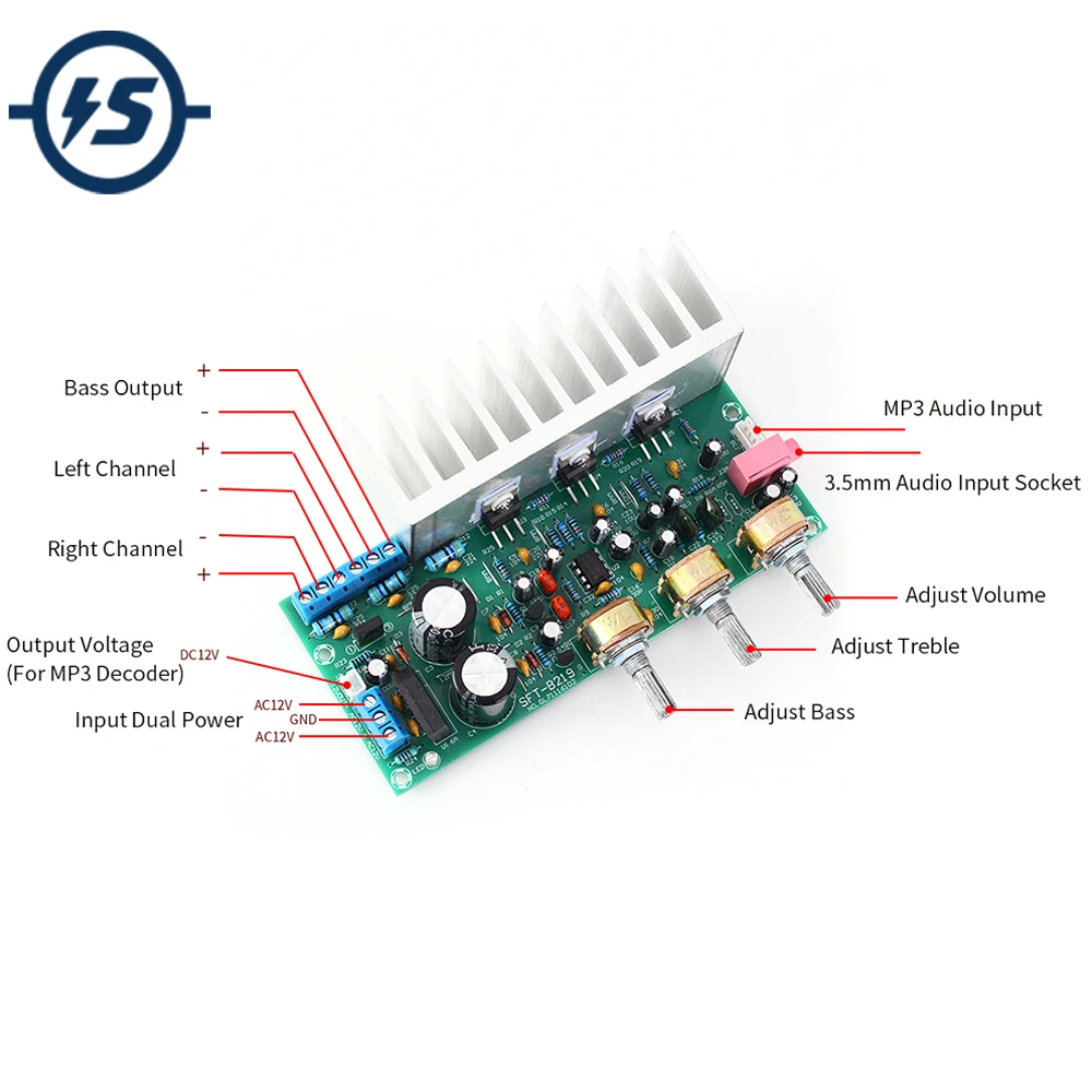 TDA2030A DIY Kit электронный усилитель двухканальный блок питания DIY Kit для Arduino производственный учебный набор