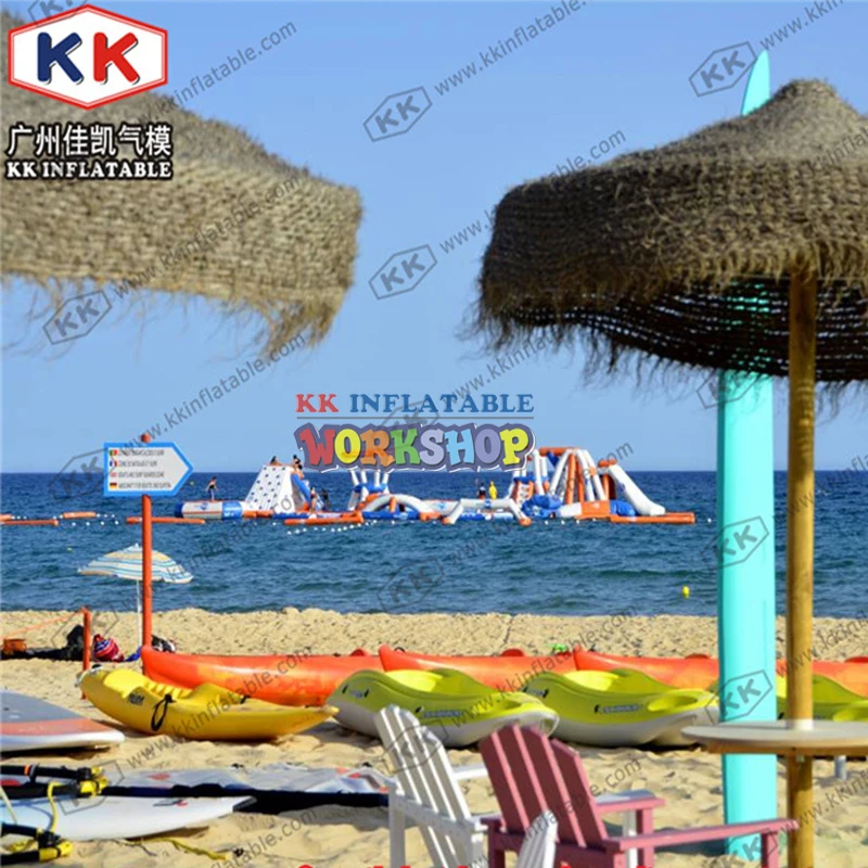 Koop Opblaasbare Amusement Water Park, Strand Eiland Opblaasbare Water Park