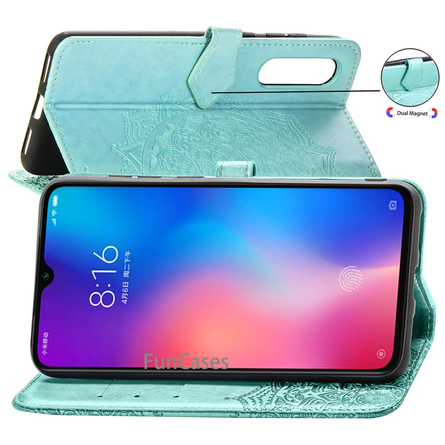 Кожаный чехол для Xiaomi mi 9 мягкий силиконовый край полная защита PU кожаный задний
