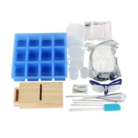 handmade soap making kit with wood beveler planer soap base silicone mold professional soap experiment tools