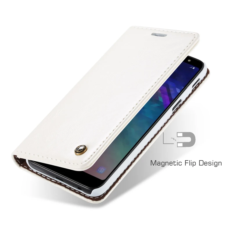 Для samsung Galaxy A8 A7 A6 A9 Чехол чехол Магнит флип кожаный бумажник Стенд крышка Fundas для samsung A40 A50 A70 J4 J6 Plus
