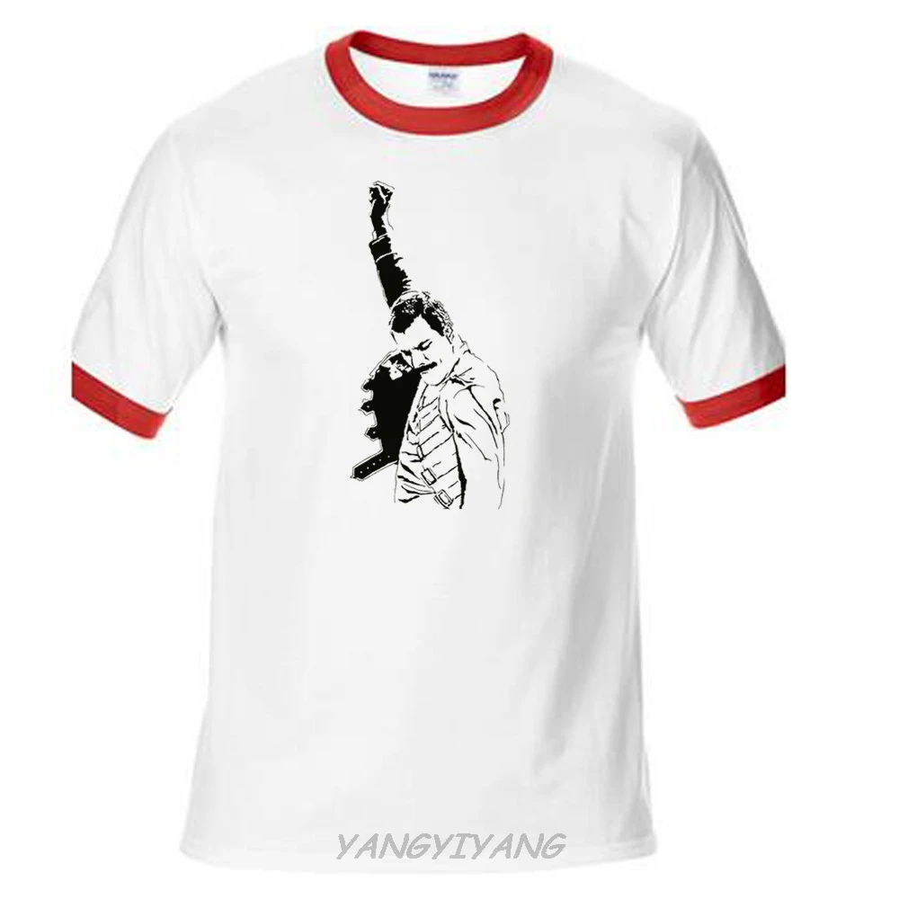 Музыкальная Мужская футболка Freddie Mercury Tribute M79 сделанная на заказ хорошее качество
