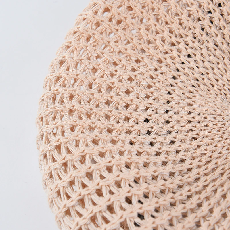 ROSELUOSI женские весенне-летние береты шапка Дамский однотонный вязаный берет Bonia