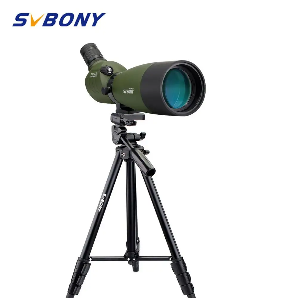 SVBONY Зрительная труба SV14 Zoom BAK4 водонепроницаемый 25 75x70mm 45 De угловой стрельба из